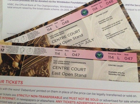 Wimbly Centre Ct tix