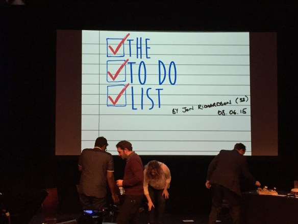 Jon Richardson's To Do List